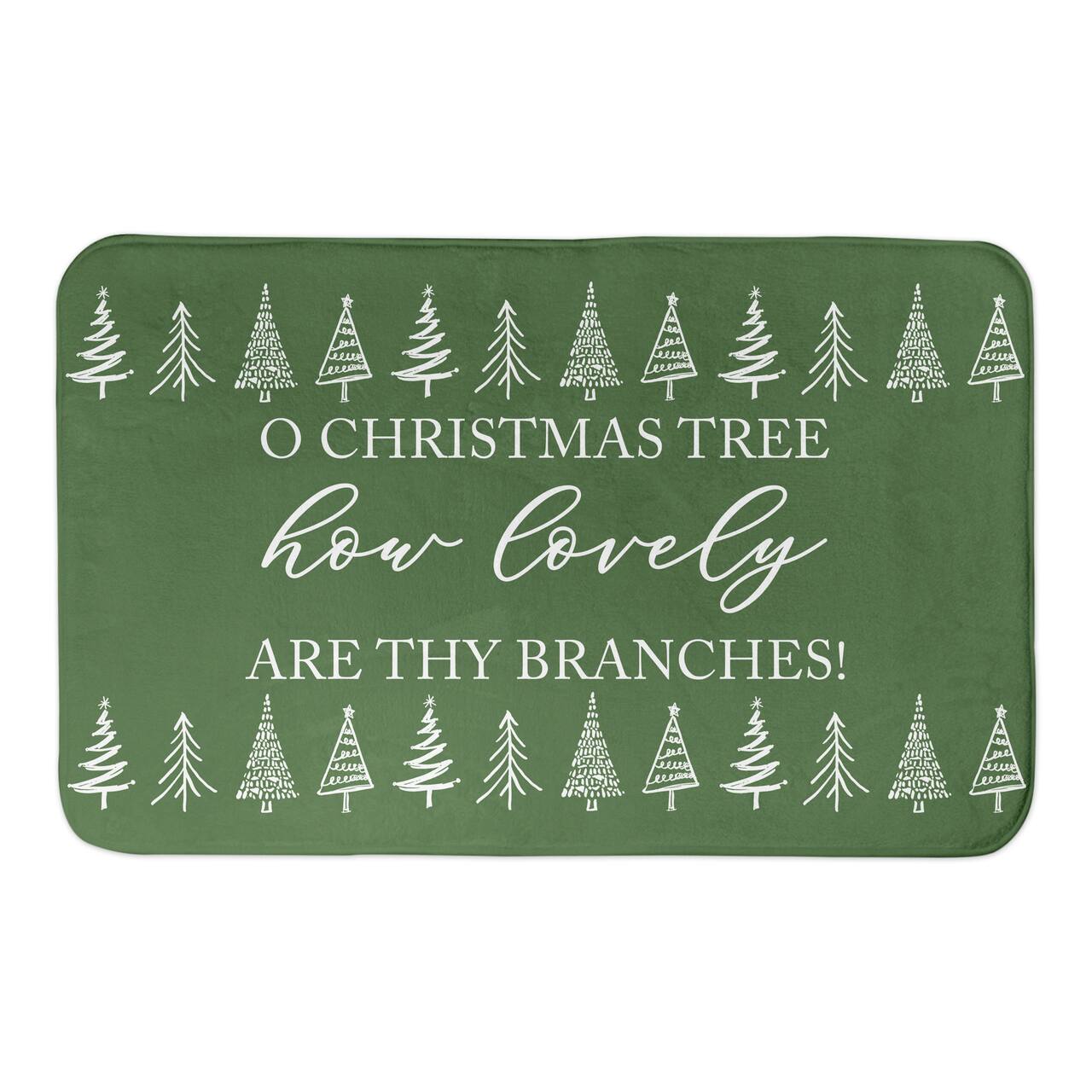 Designs Direct O Christmas Tree 34" x 21" Bath Mat